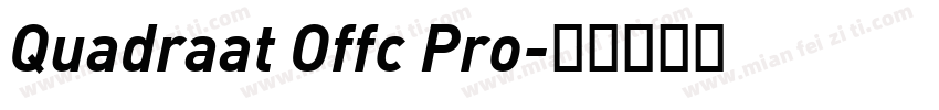 Quadraat Offc Pro字体转换